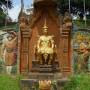 Cambodge - Fresque monumentale en or massif, et argent cisele. nan je deconne, c du toc.