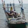 Cambodge - bateau de pêche