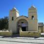 Argentine - léglise de Molinos, avec une charpente en bois de cactus et un chemin de croix en laine dÁlpaga