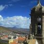 Bolivie - la vue depuis le clocher de la cathedrale de potosi (la c láutre clocher de la cathedrale)