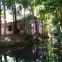 Inde - maisons aux milieux des backwaters