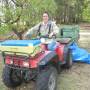 Australie - 1ère conduite du 4 wheeler, un espèce de petit quad