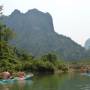 Laos - Kayak party...