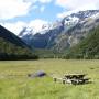 Nouvelle-Zélande - Routeburn Track: Routeburn Flat camps