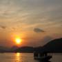 Laos - couche de soleil sur le Mekong 1