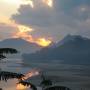 Laos - couche de soleil sur le Mekong 2