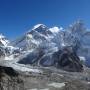 Népal - L Everest 8848m et le Nuptse 7851m a droite
